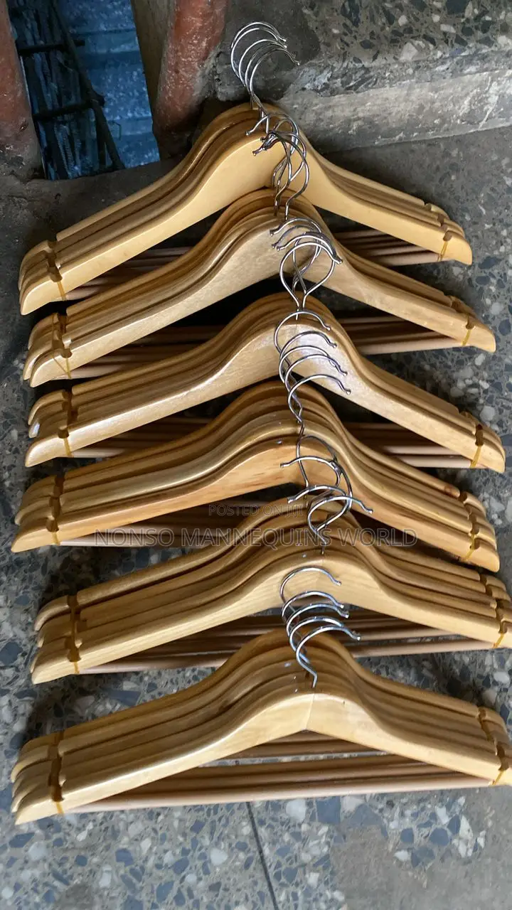 New Imported Sets of Neat Wooden Hangers