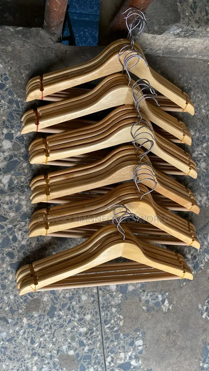New Imported Sets of Neat Wooden Hangers