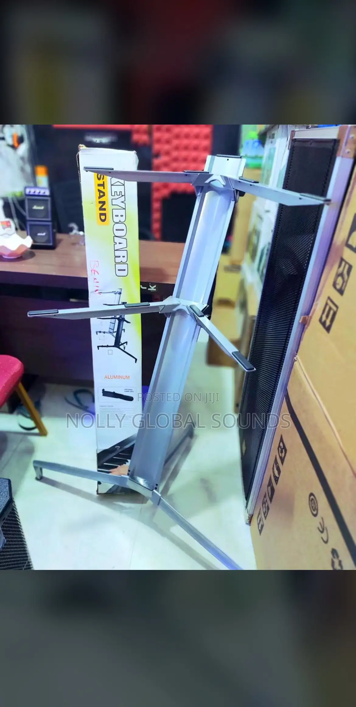 Professional Double Keyboard Stand, Heavy Duty