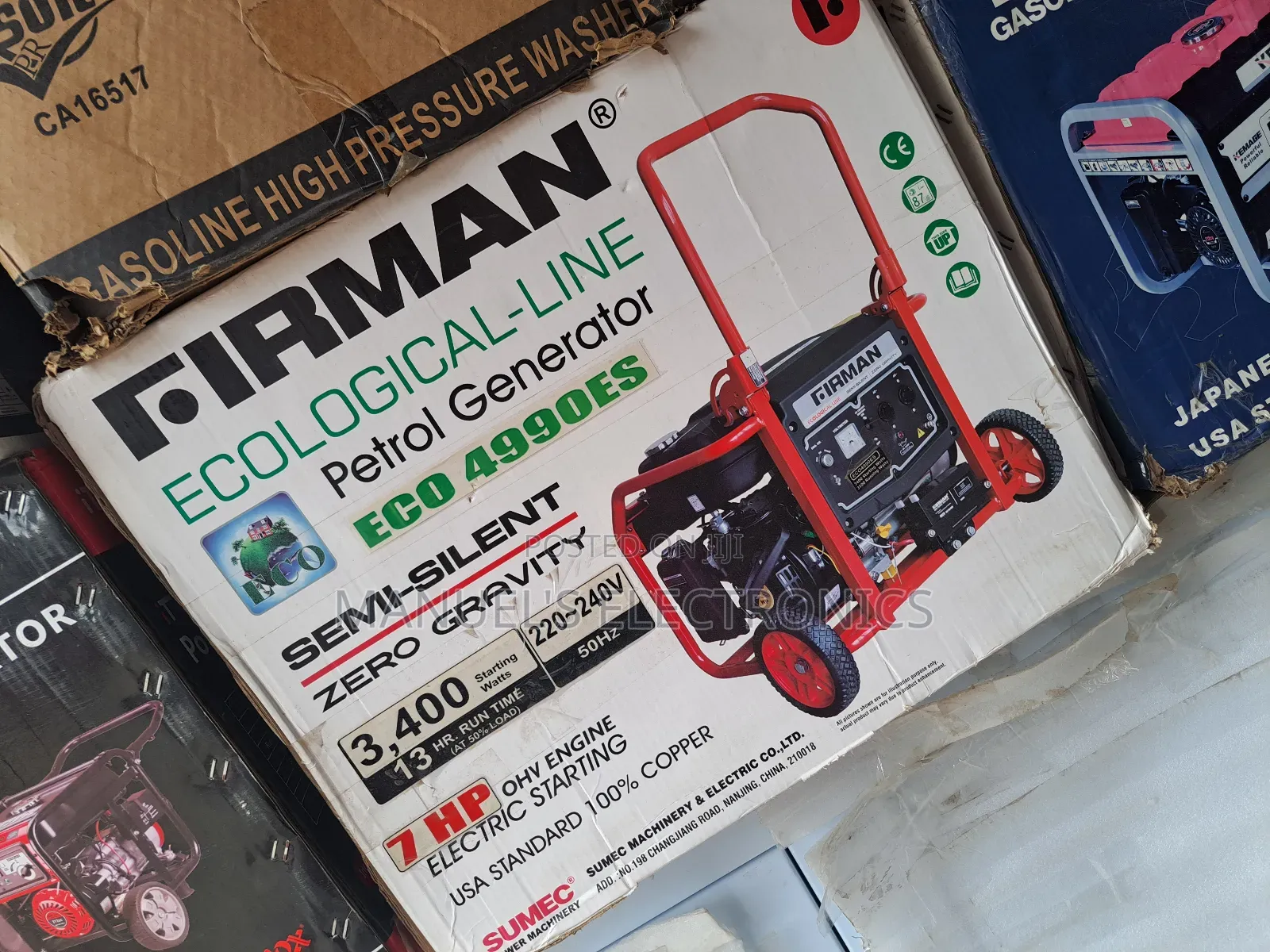Firman 3.4kva Petrol Generator 100% Copper Coil