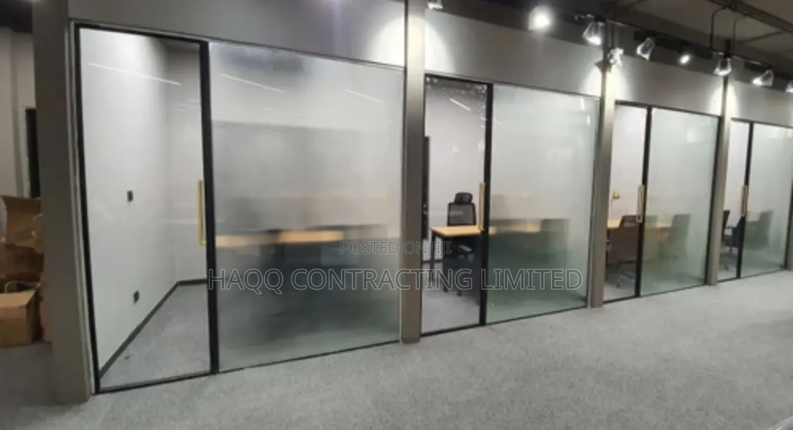Glass, Aluminum Partitioning for Office/Office Partitioning