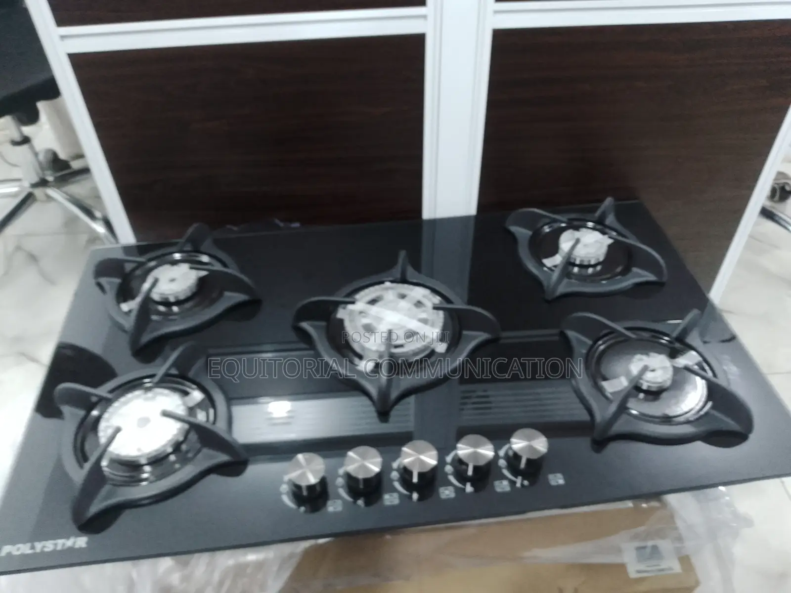Stylish Polystar Built in Gas Hob Cooker 5 Burner