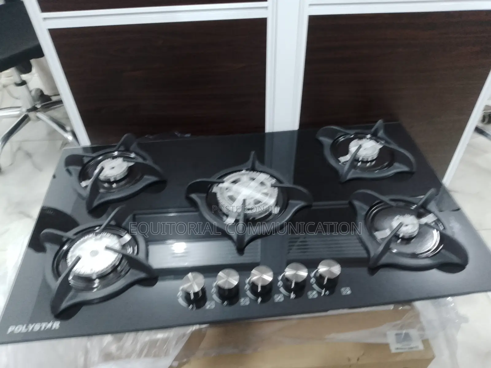 Stylish Polystar Built in Gas Hob Cooker 5 Burner