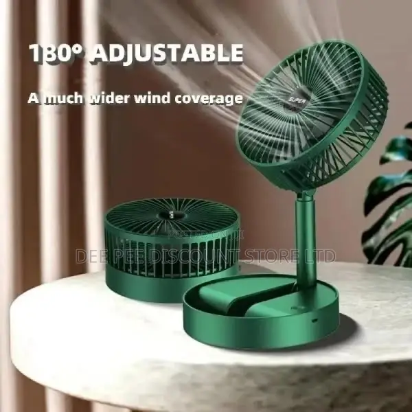 Desktop Rechargeable USB Fan Adjustable Portable Fan 3 Speed