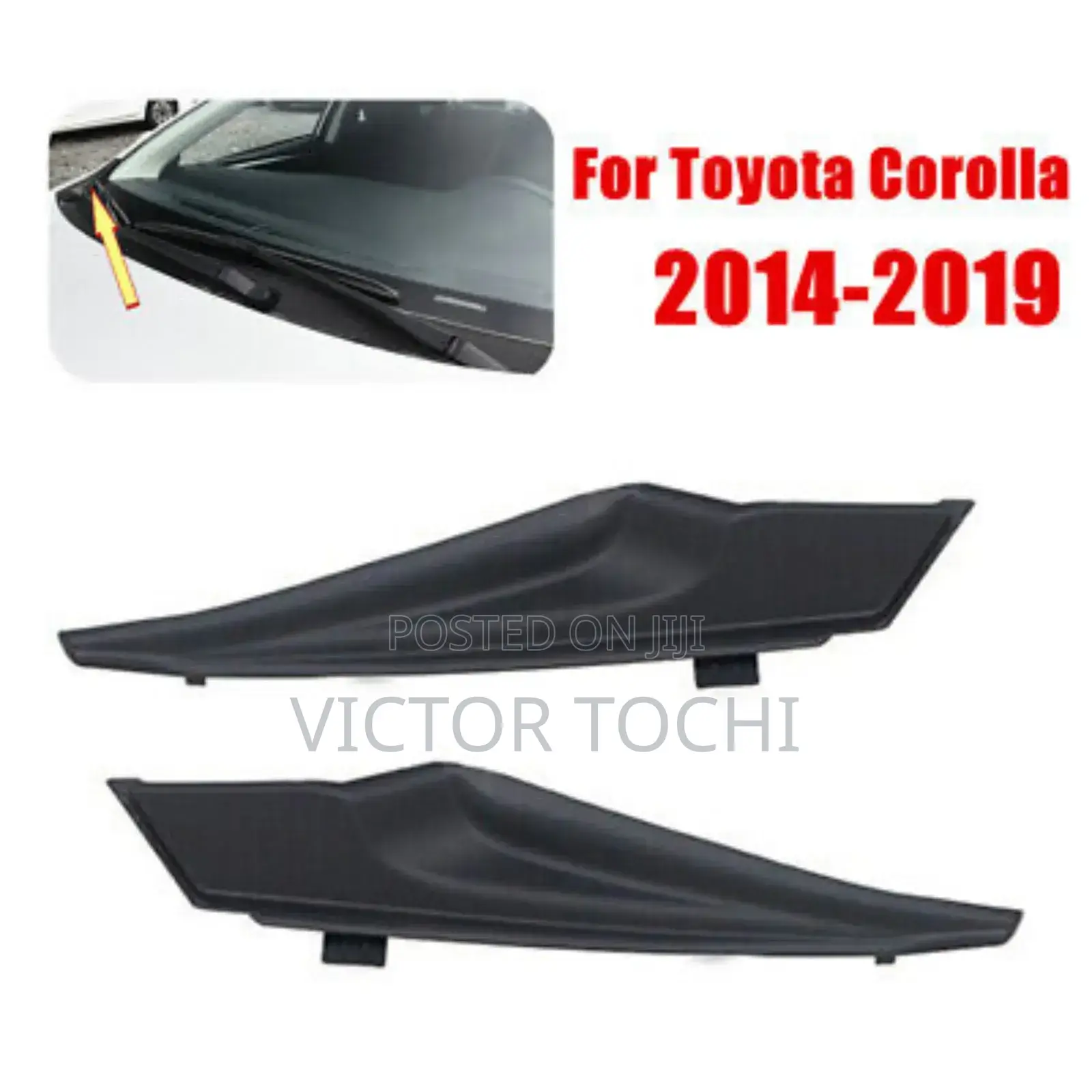 Front Windshield Corner Lower Rubber Trim Corolla 2014 - 017