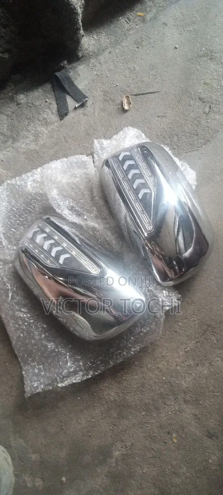 Side Mirrors Stainless Cover With Led