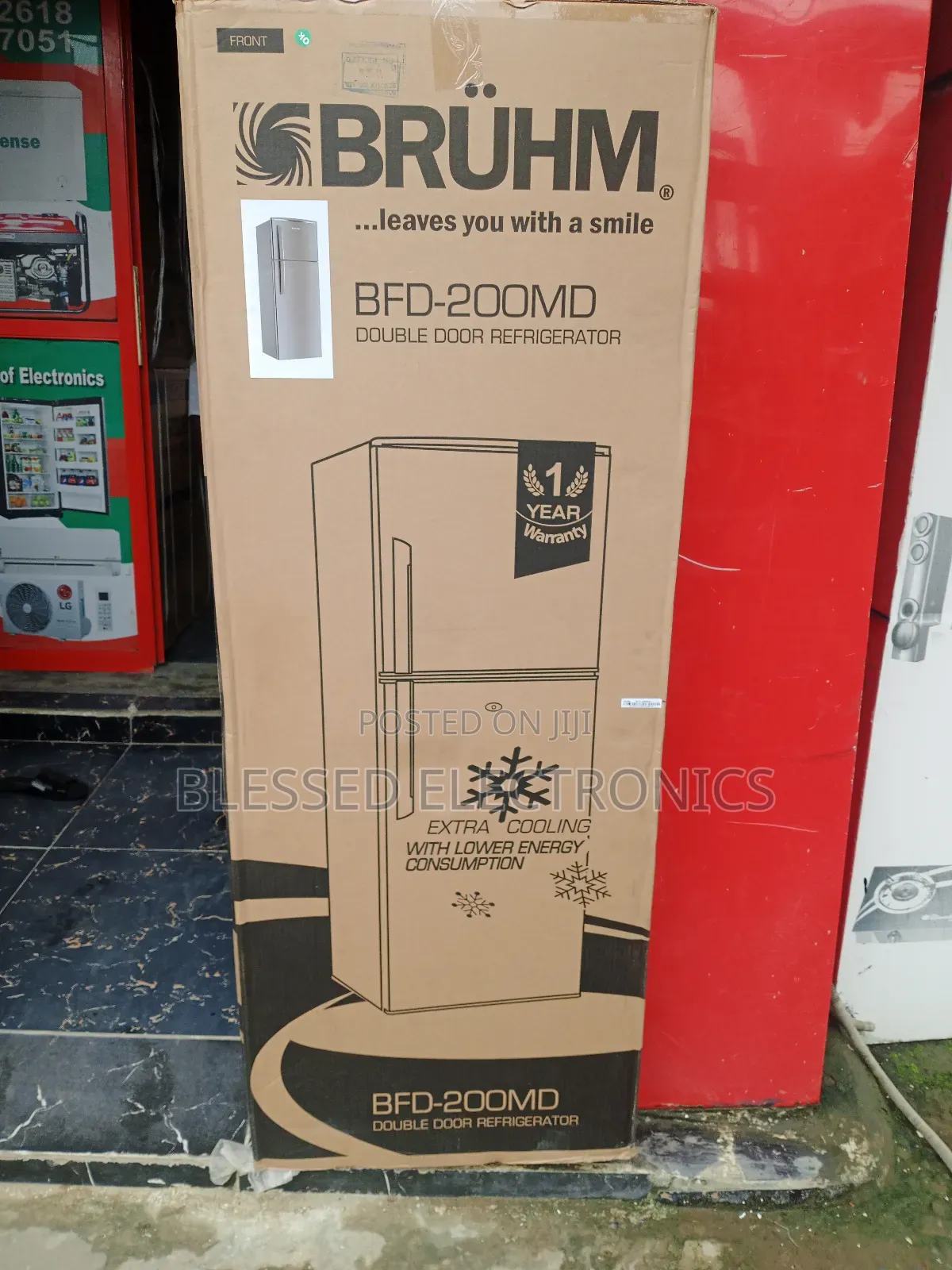 Bruhm BFD-200MD Double Door Refrigerator