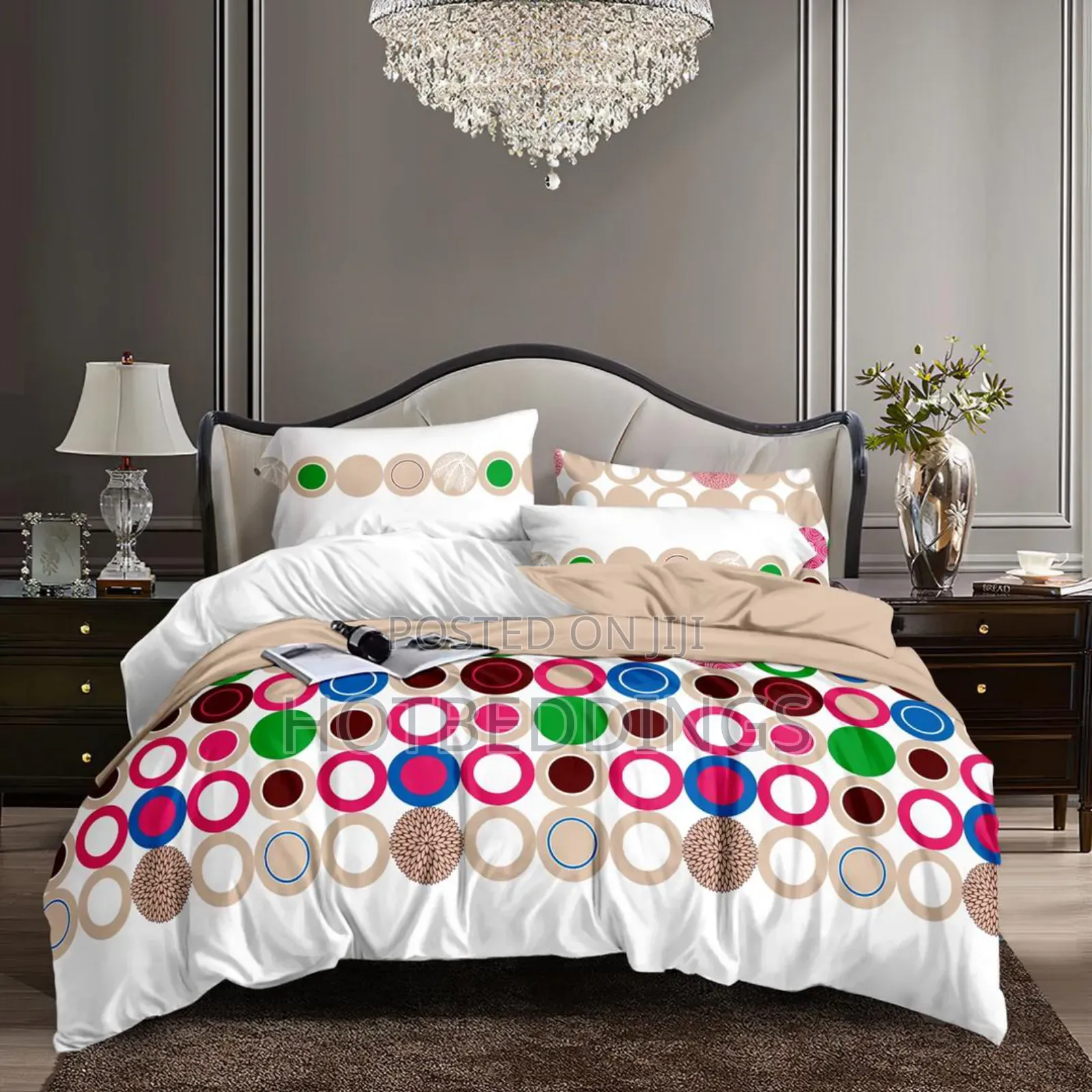 6x6 Duvet,Bedsheet With 4 Pillow Cases