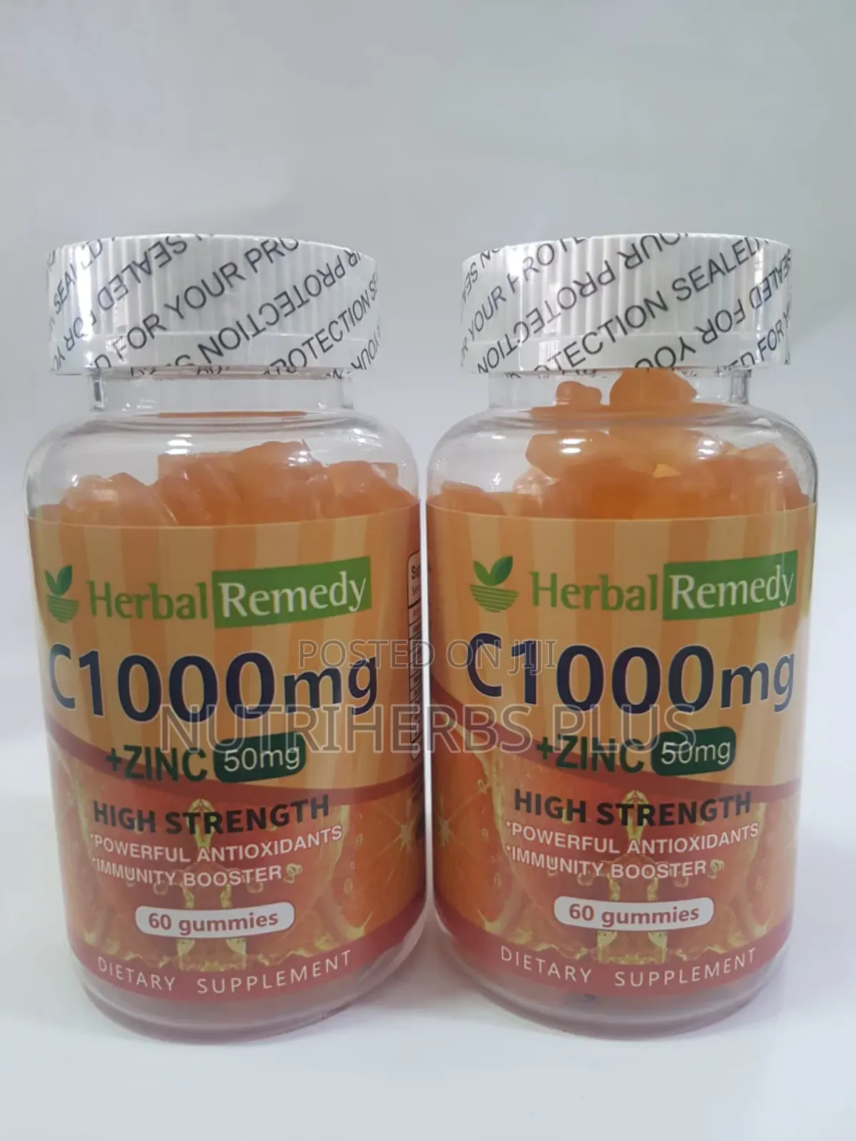 Herbal Remedy Vitamin C1000mg+ Zinc50mg Gummies:Skin Glowing