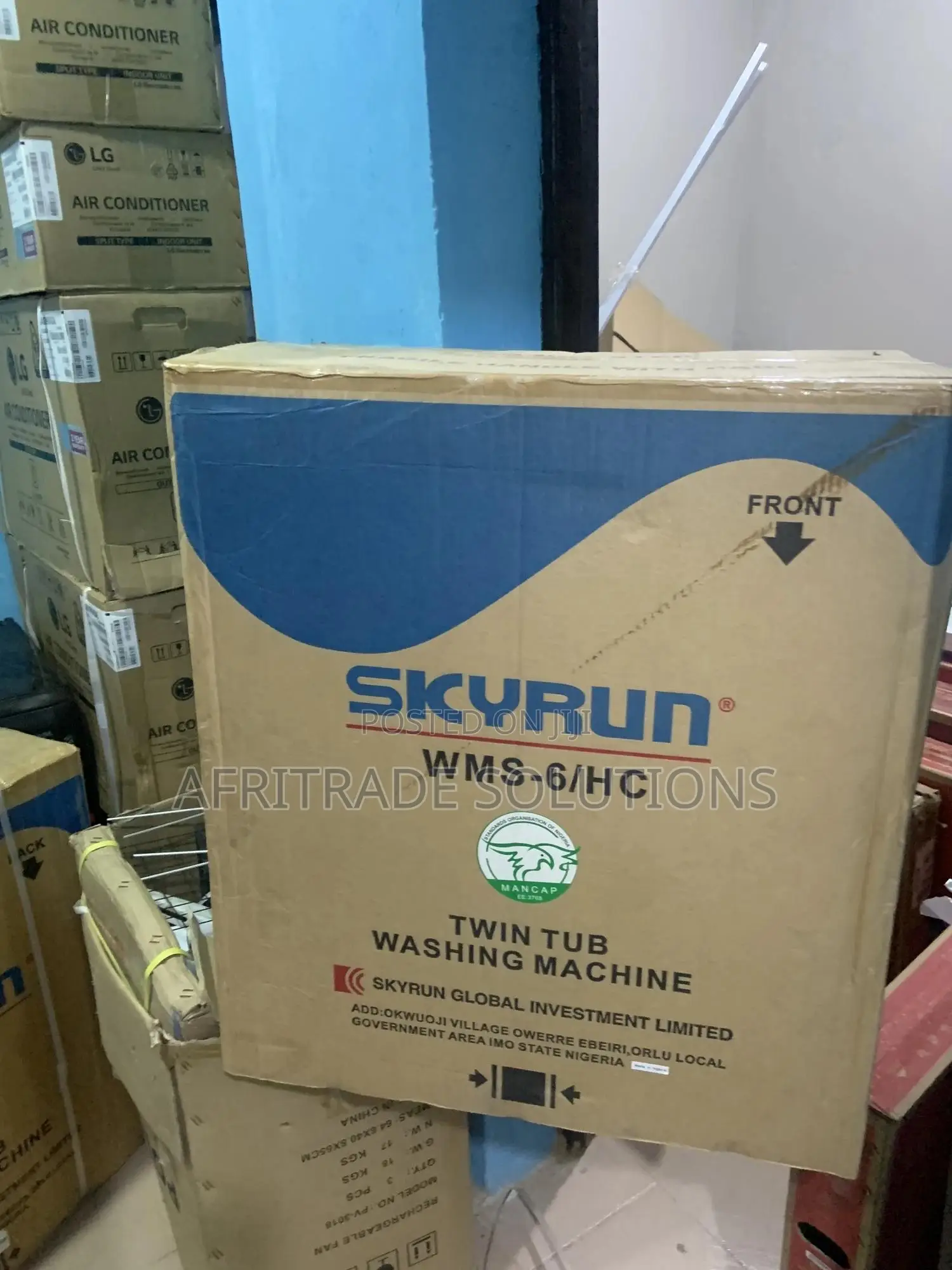 6kg Semi-Auto Powerful Washing Machine- Skyrun