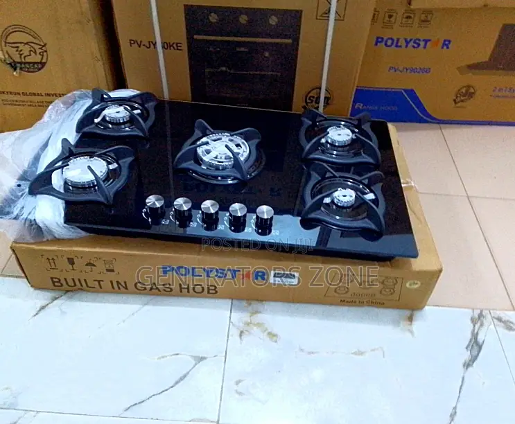 Pv-Ba8705agps( Built in 5 Burner Gas Hob) |Black