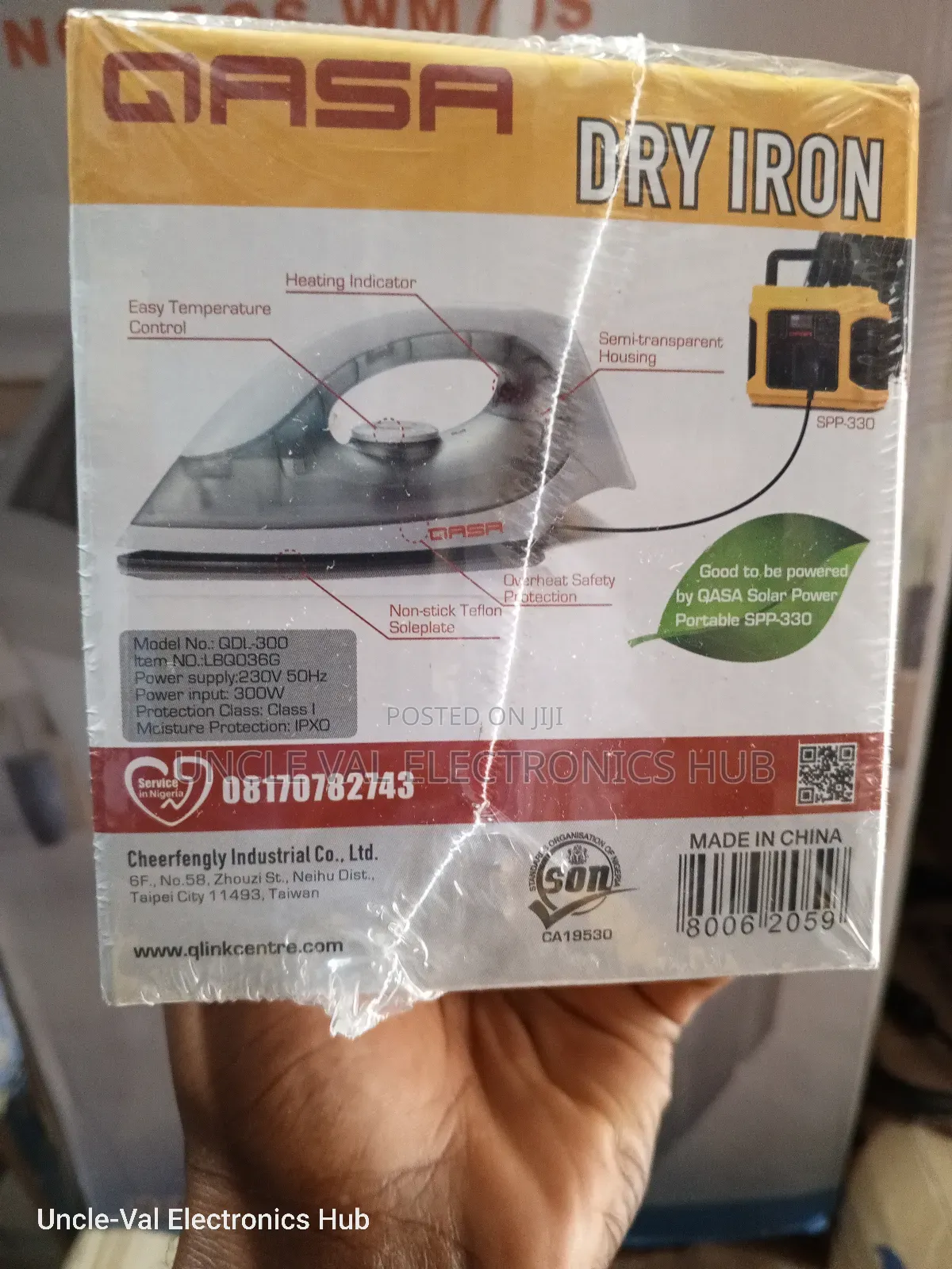 Qasa Inverter Dry Pressing Iron 300w