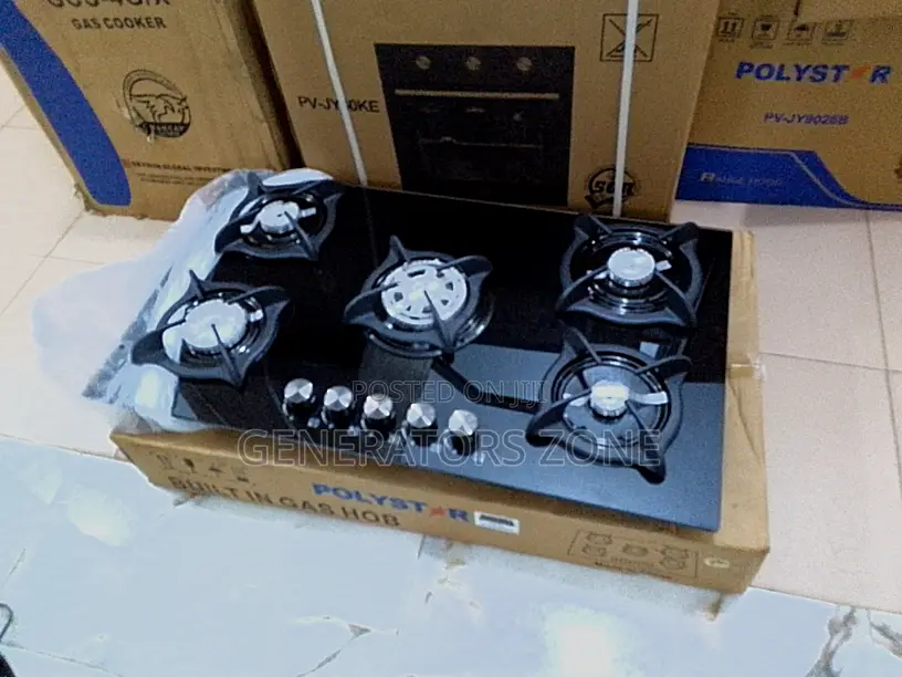 Energy Saving 5 Burner Pv-Ba8705agps Polystar Gas Hob