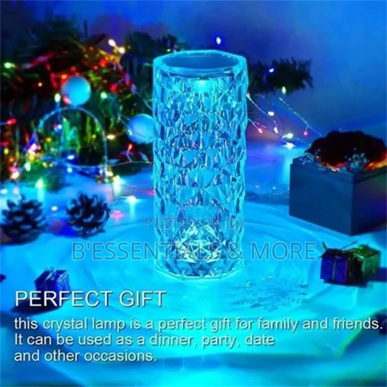 LED Crystal Table Lamp Touch Control Desk Lamp
