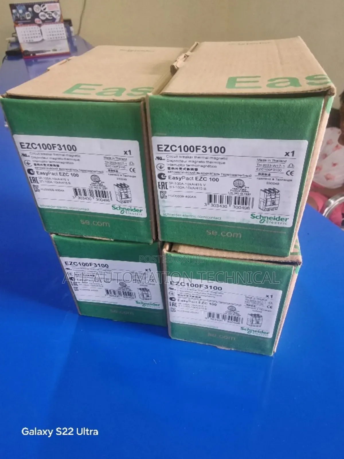 Schneider EZC100F3100 Circuit Breaker Easypact 100A,3 Poles