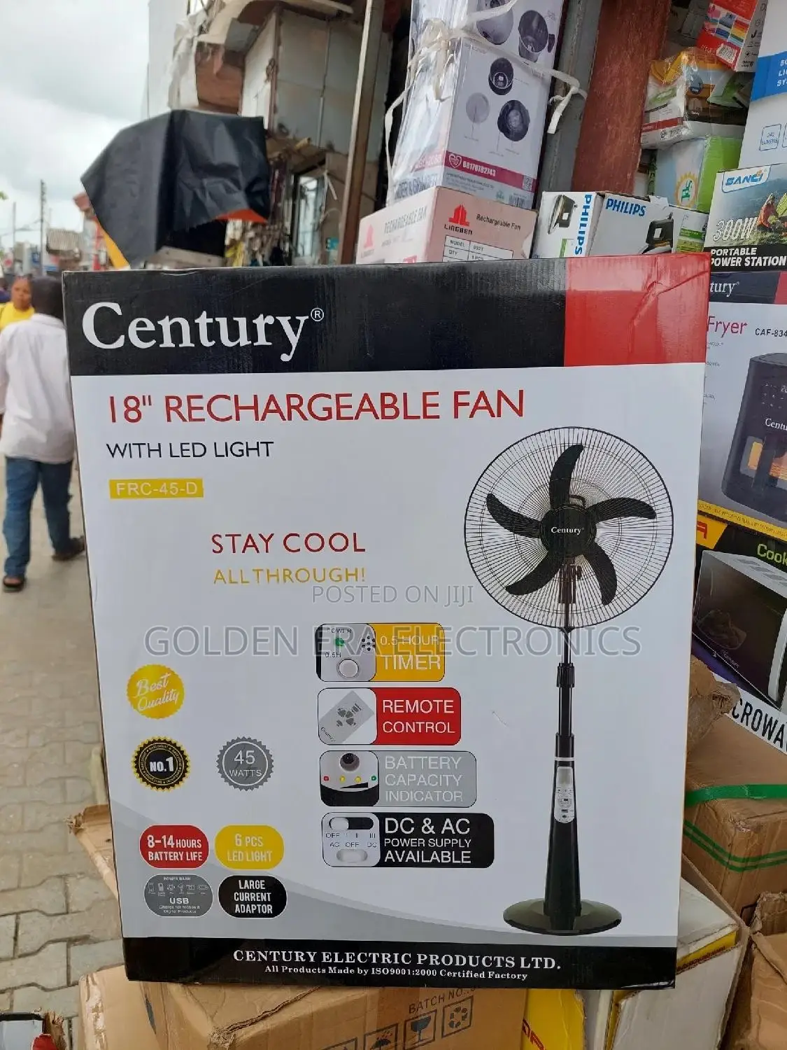 Century Rechargeable Fan 12v 7h Battery
