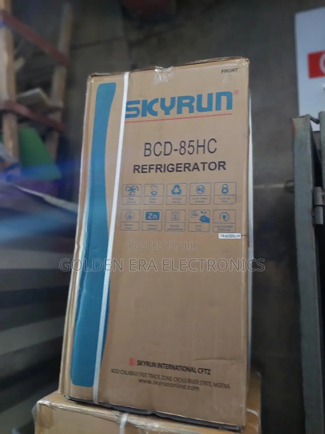 Skyrun Double Door Table Top Fridge