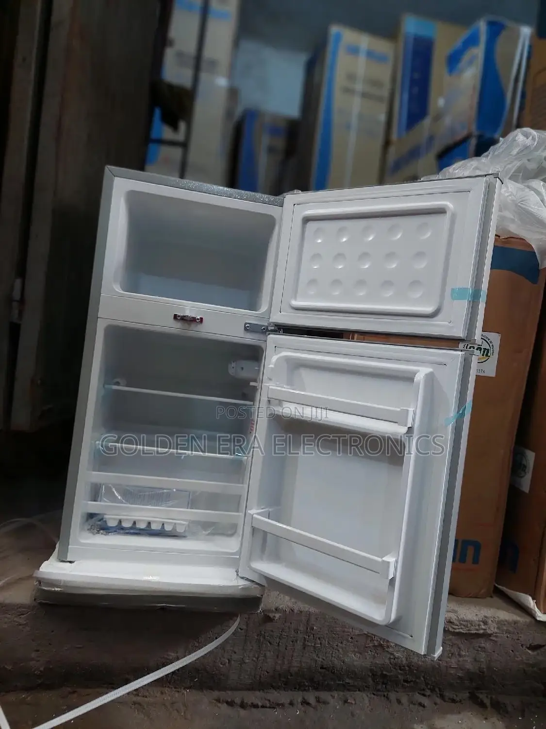 Skyrun Double Door Table Top Fridge