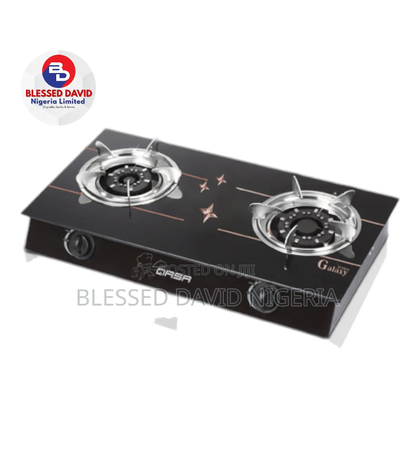 Qasa Dual Burner Table Gas Cooker - Qgc-2bg