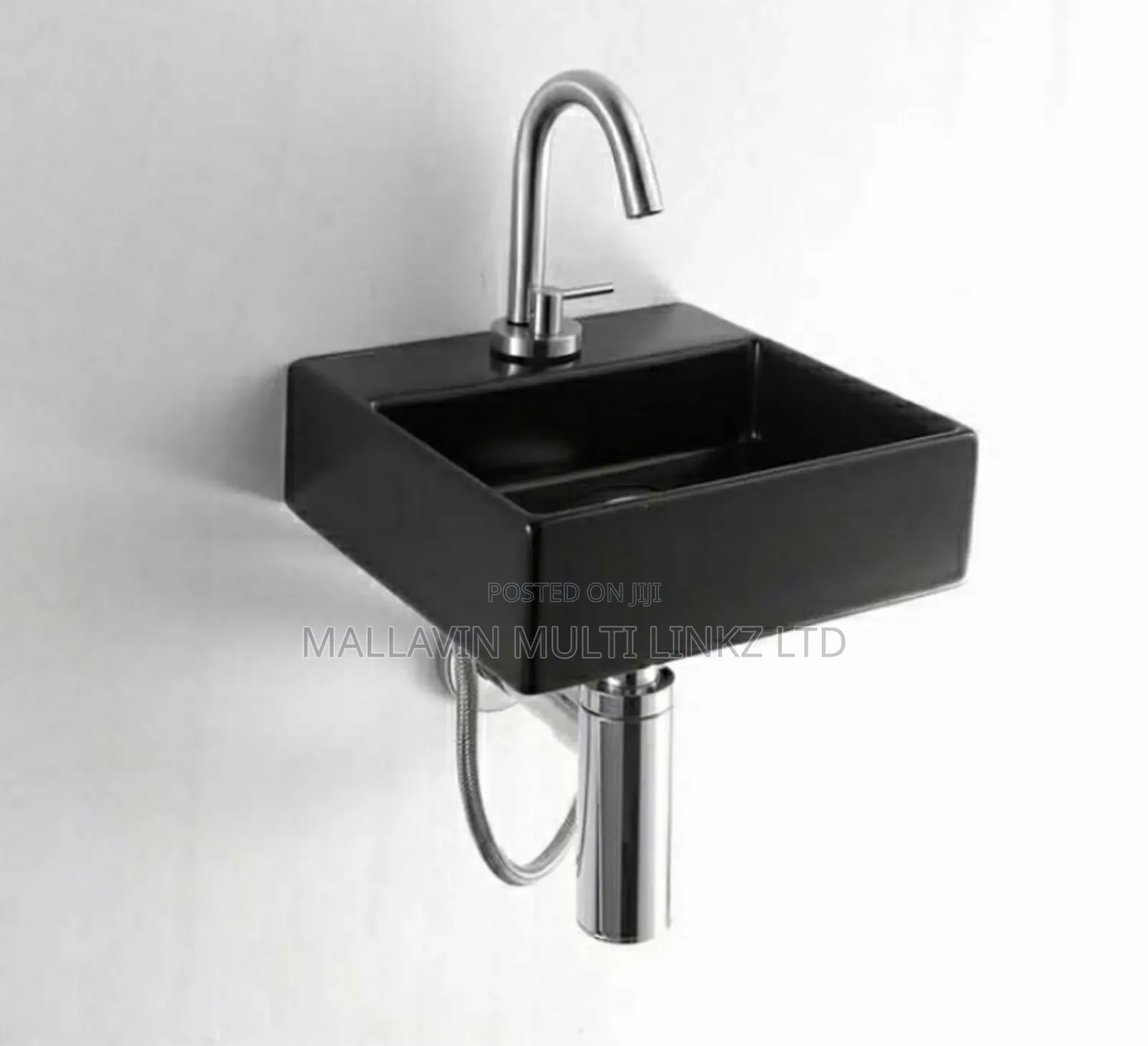 Black Wall Hung Basin