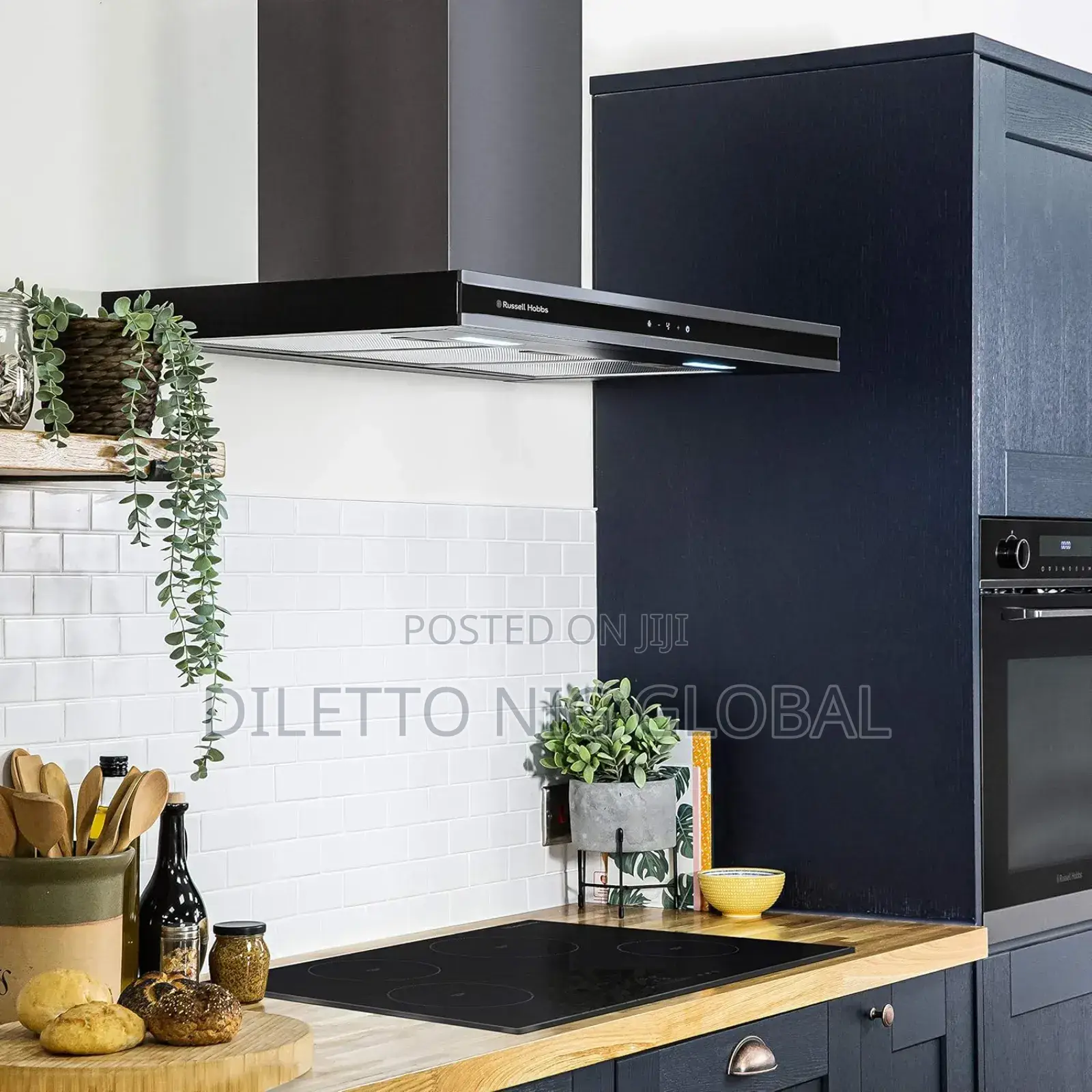 Russell Hobbs RHGCH903DS T-shaped Extractor Hood, Dark Steel