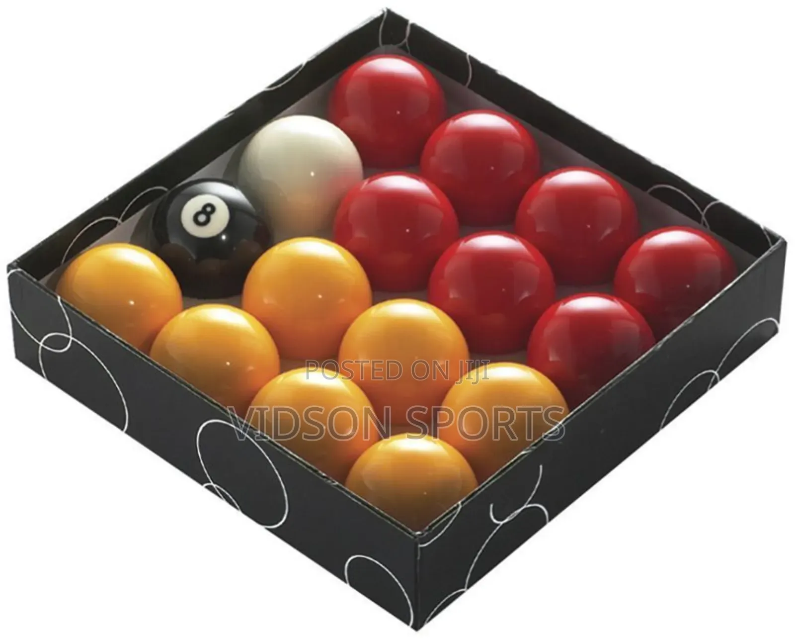 Red and Yellow Snooker Ball