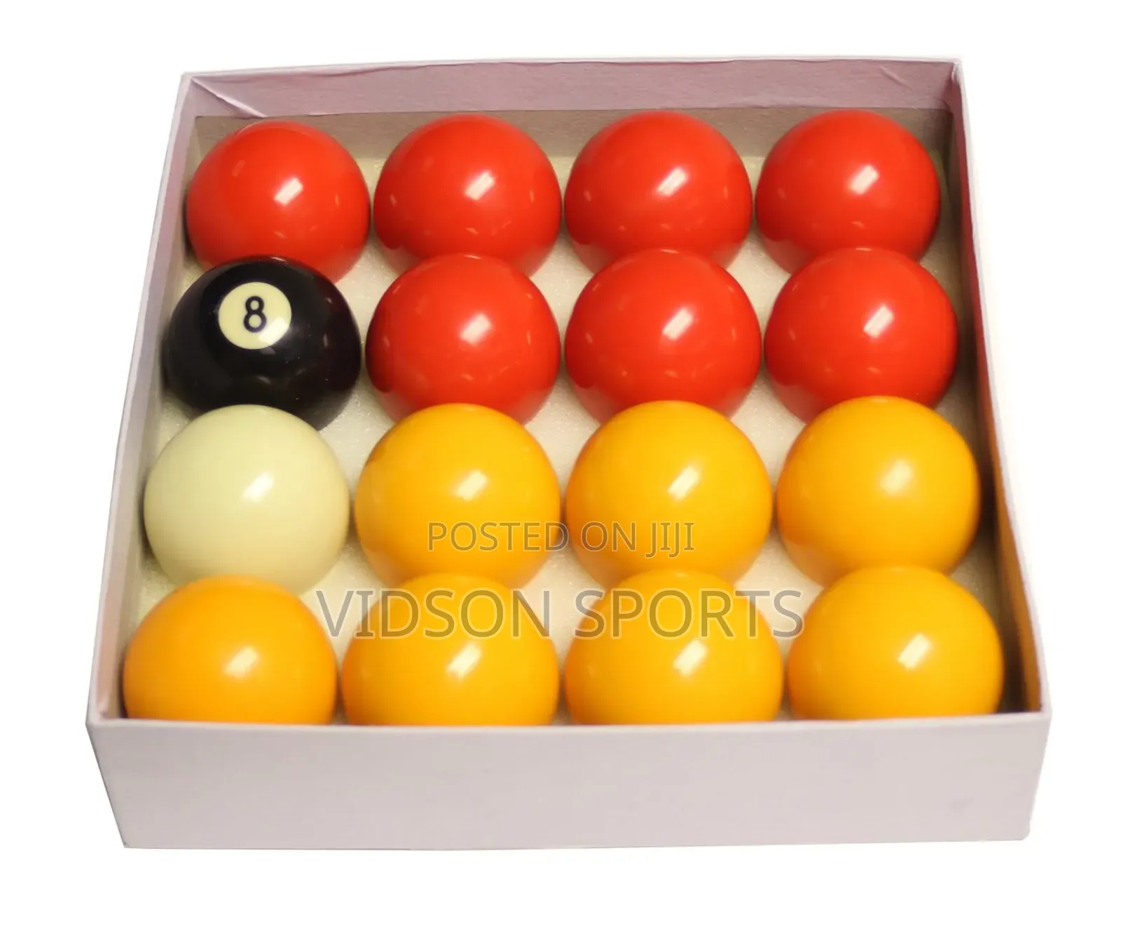 Red and Yellow Snooker Ball