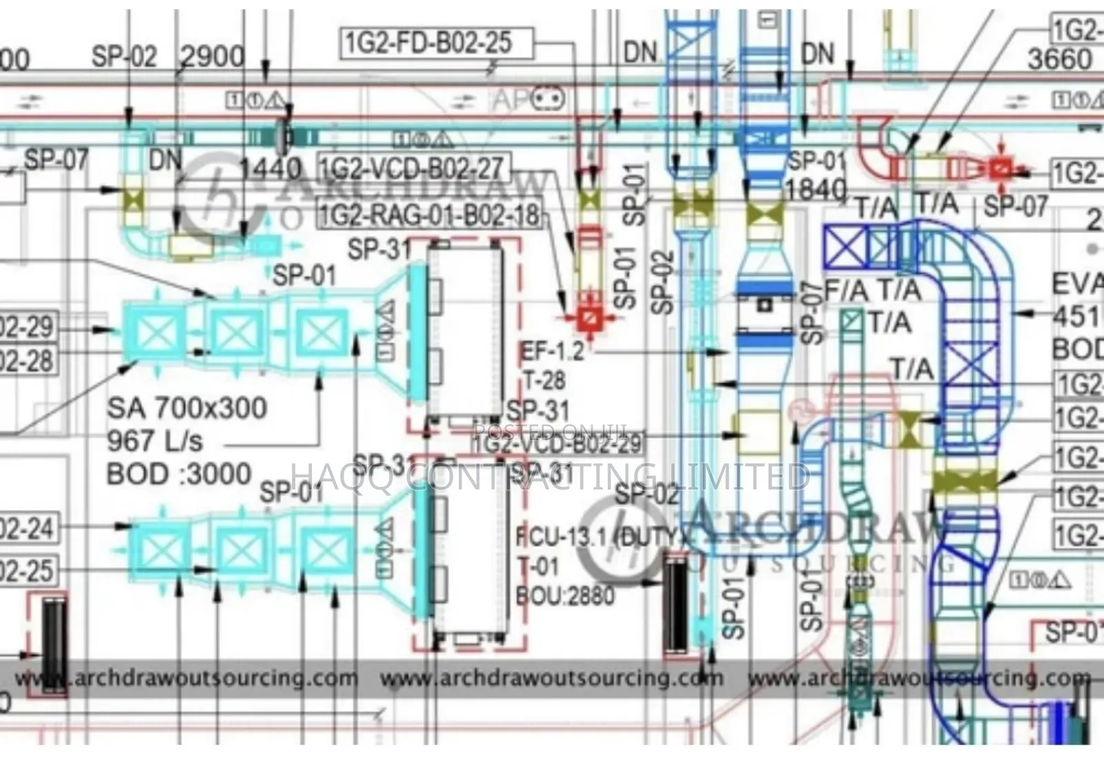 HVAC Duct Layout Drawing, Installation, and Maintenance