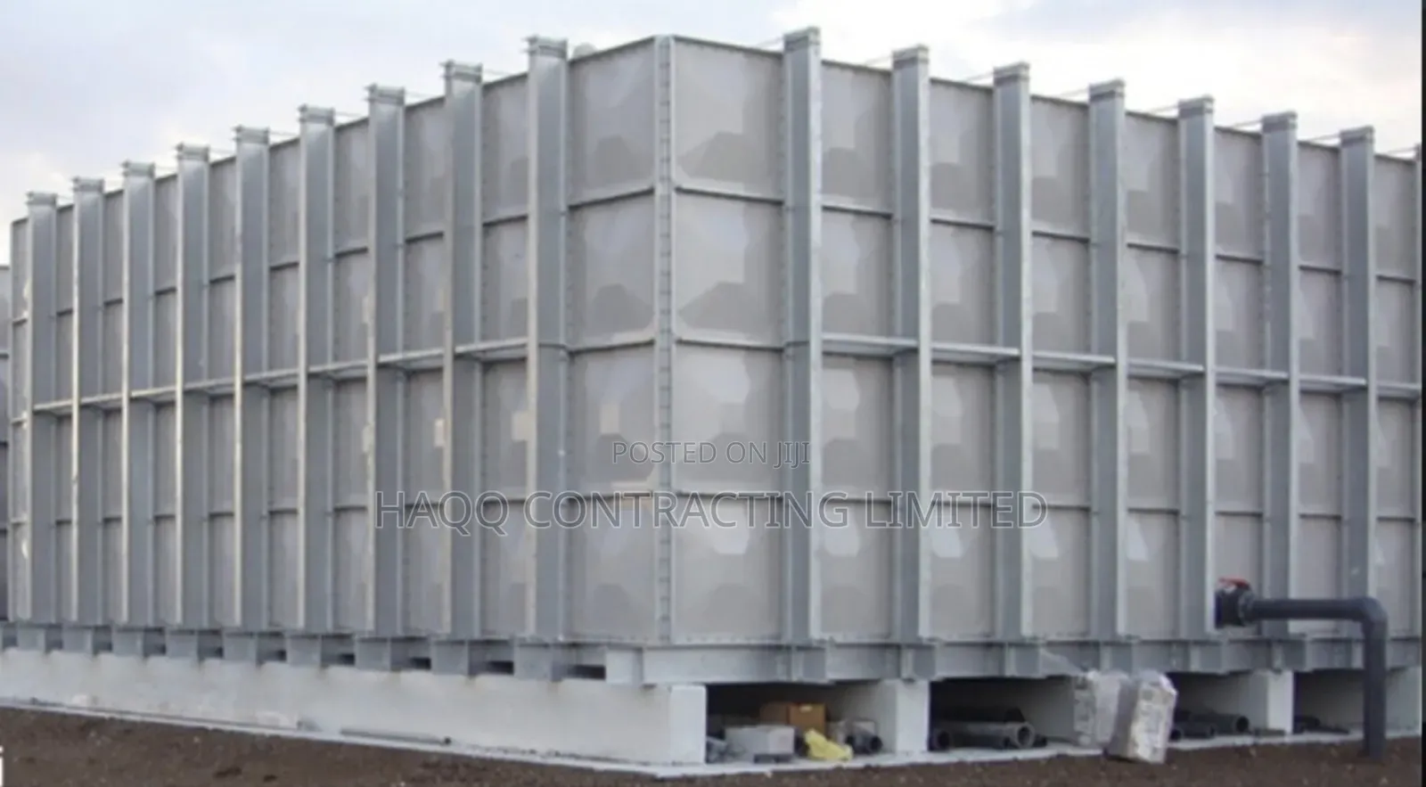 Galvanized Braithwaite Pressed Steel Tank, SMC Panels