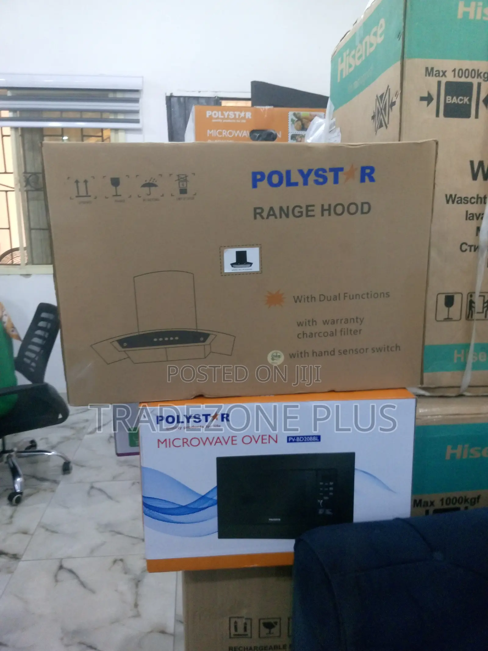 Durable Pv-Jy9026b Handwave Tempered Glass Range Hood