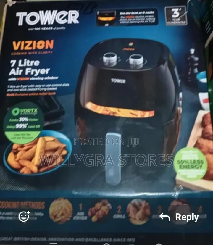 Tower T17071 7l Vortx Vizion Air Fryer – Black