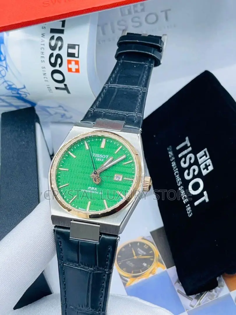 Tissot Quality Luxury Genuine Leather Strap Men Wristwatch