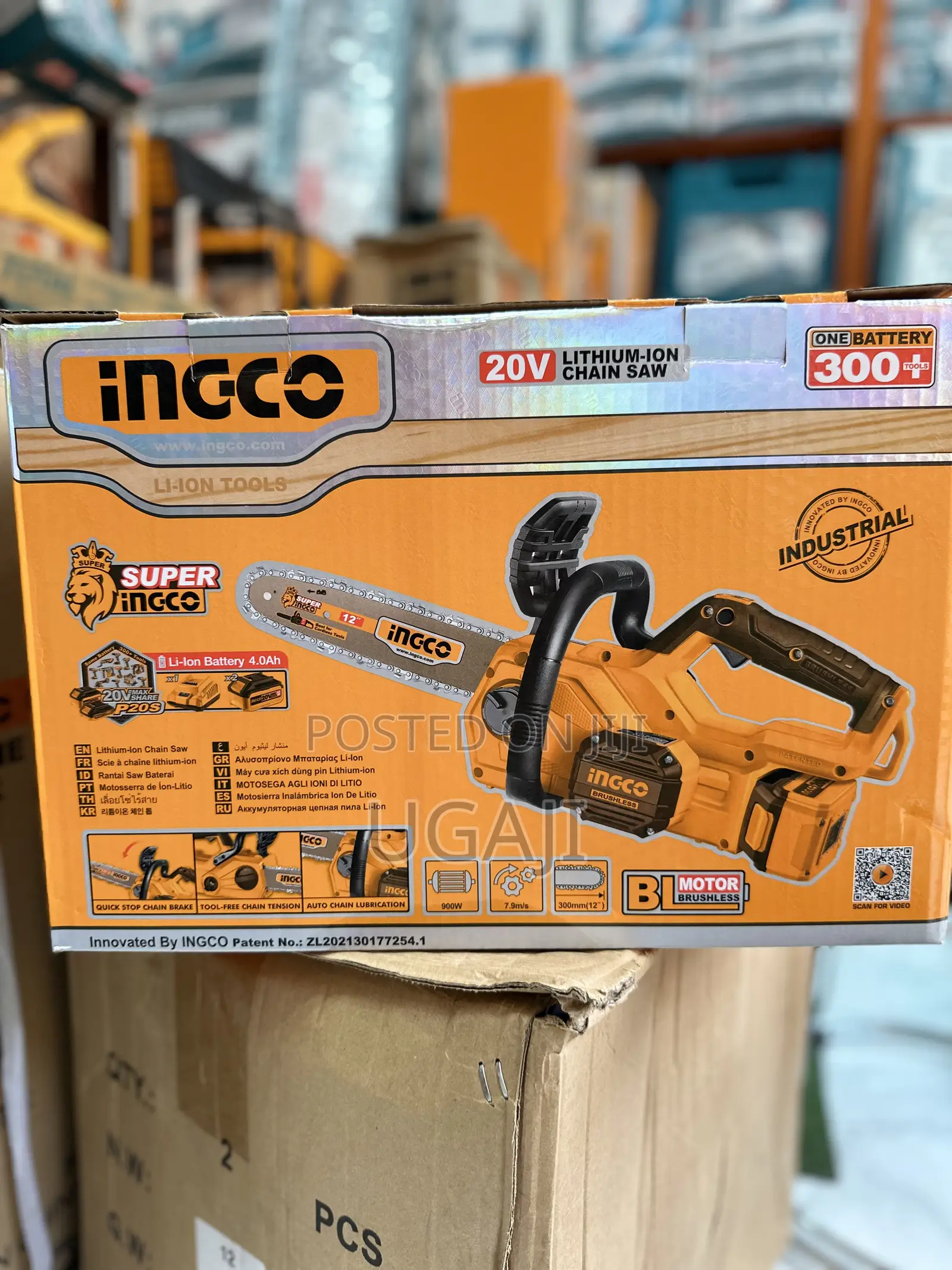 20v Ingco 12 Inches Chain Saw