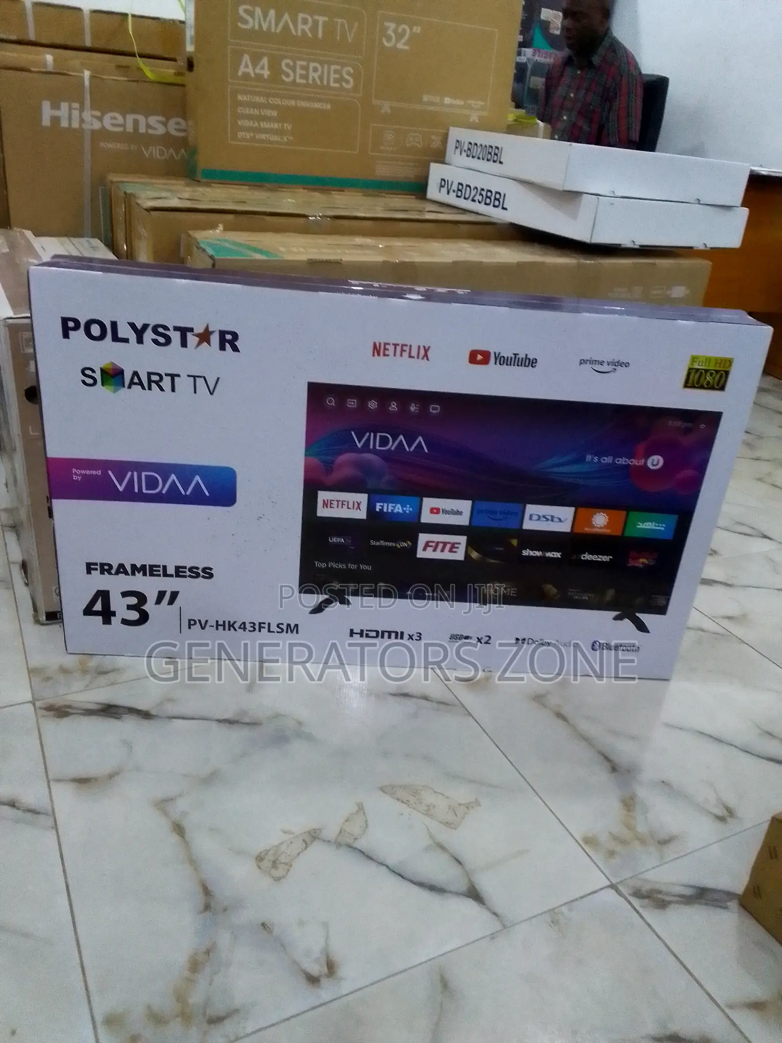Fast Seling 43 Inch Polystar Tv| Netflix+Appstore