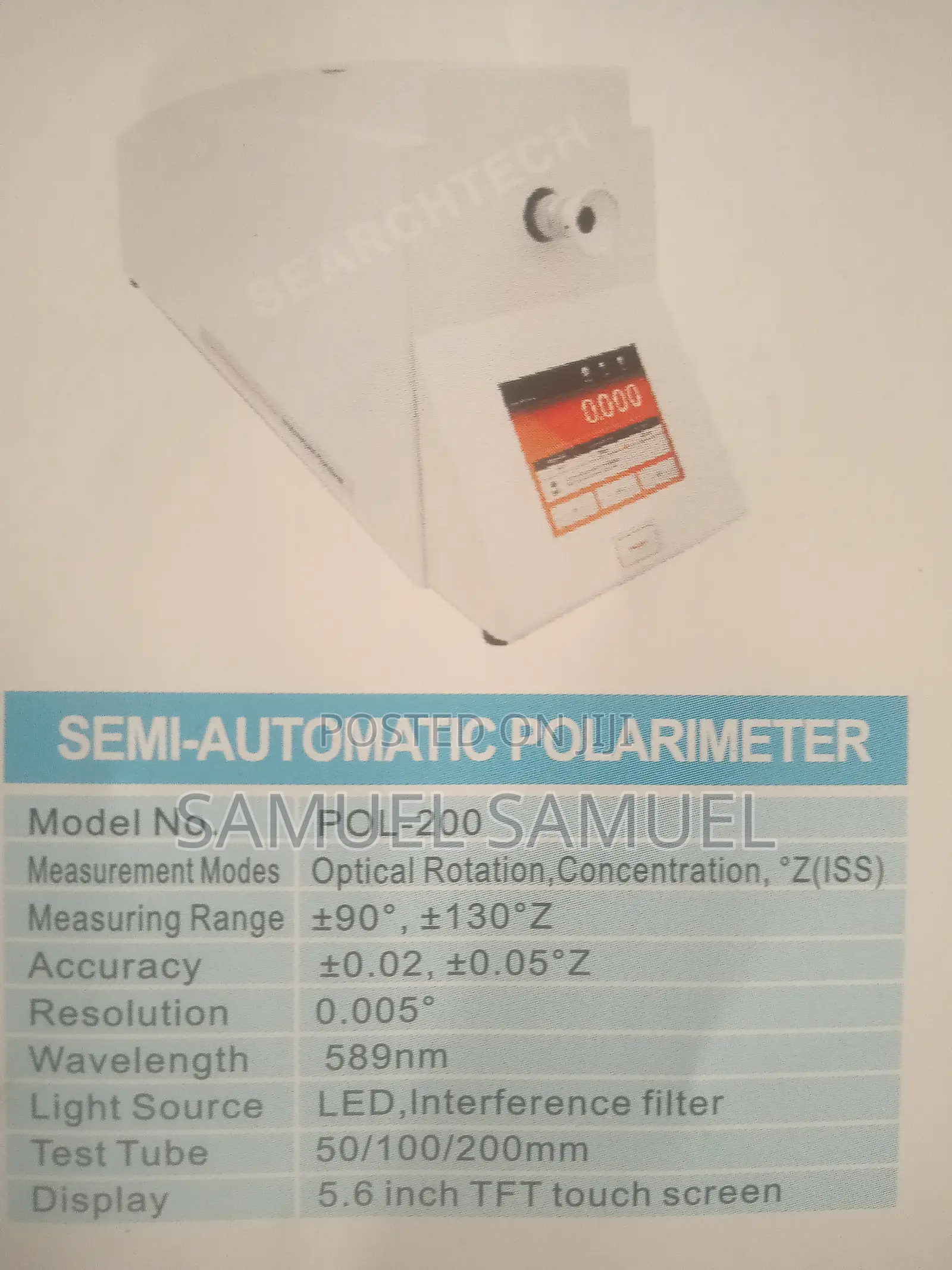 Automatic Polarimeter Model: WZZ-2B, WXG-4, POL-200