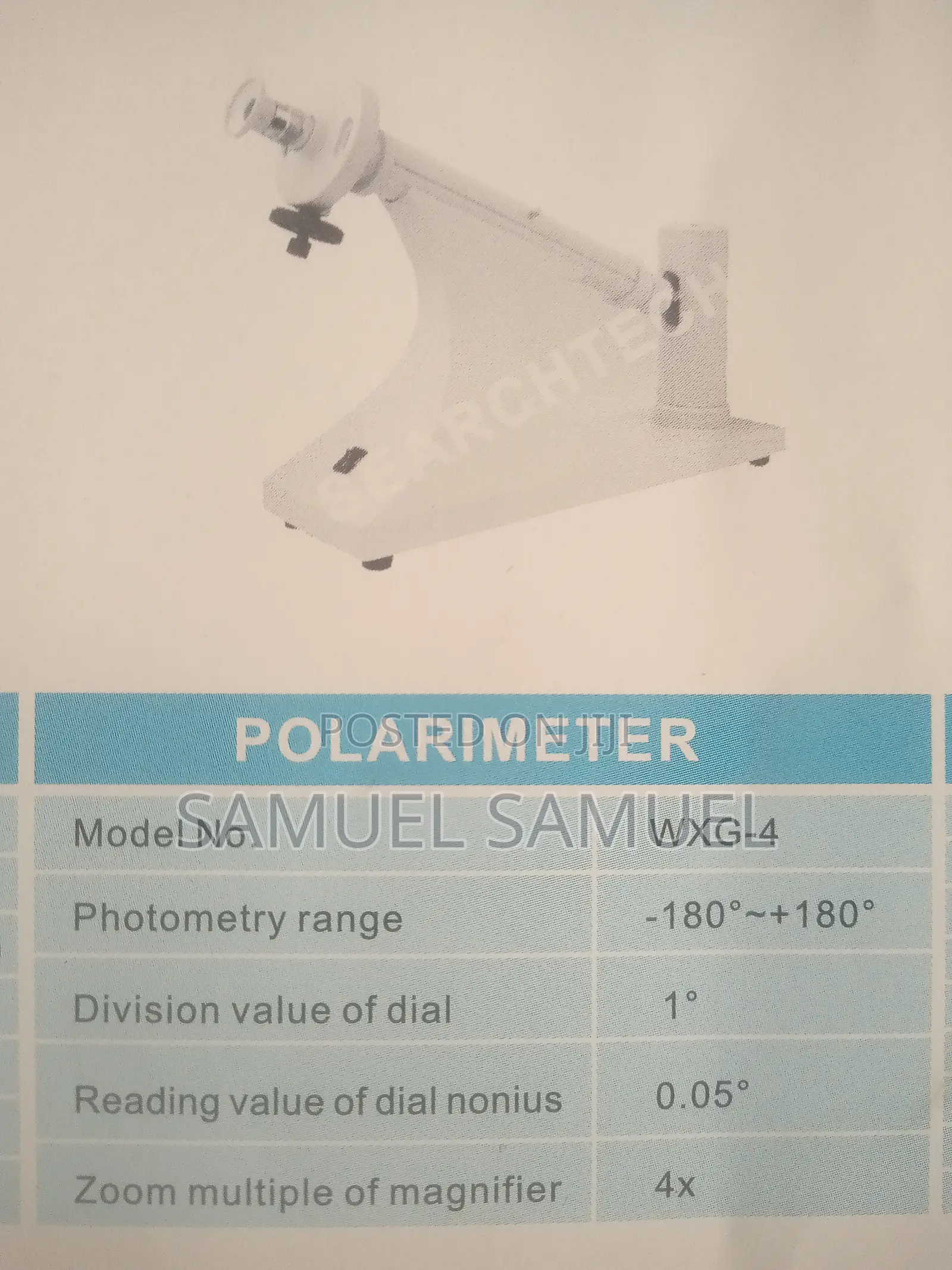 Automatic Polarimeter Model: WZZ-2B, WXG-4, POL-200