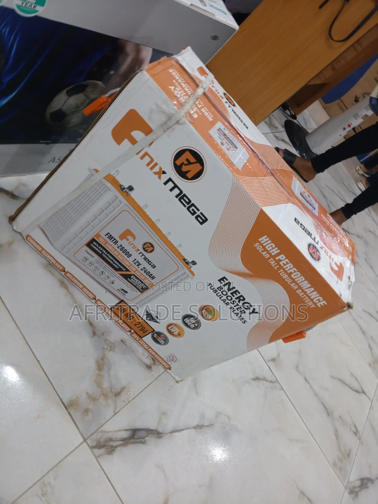 Finixmega 240ah Energy Booster Tubular Battery