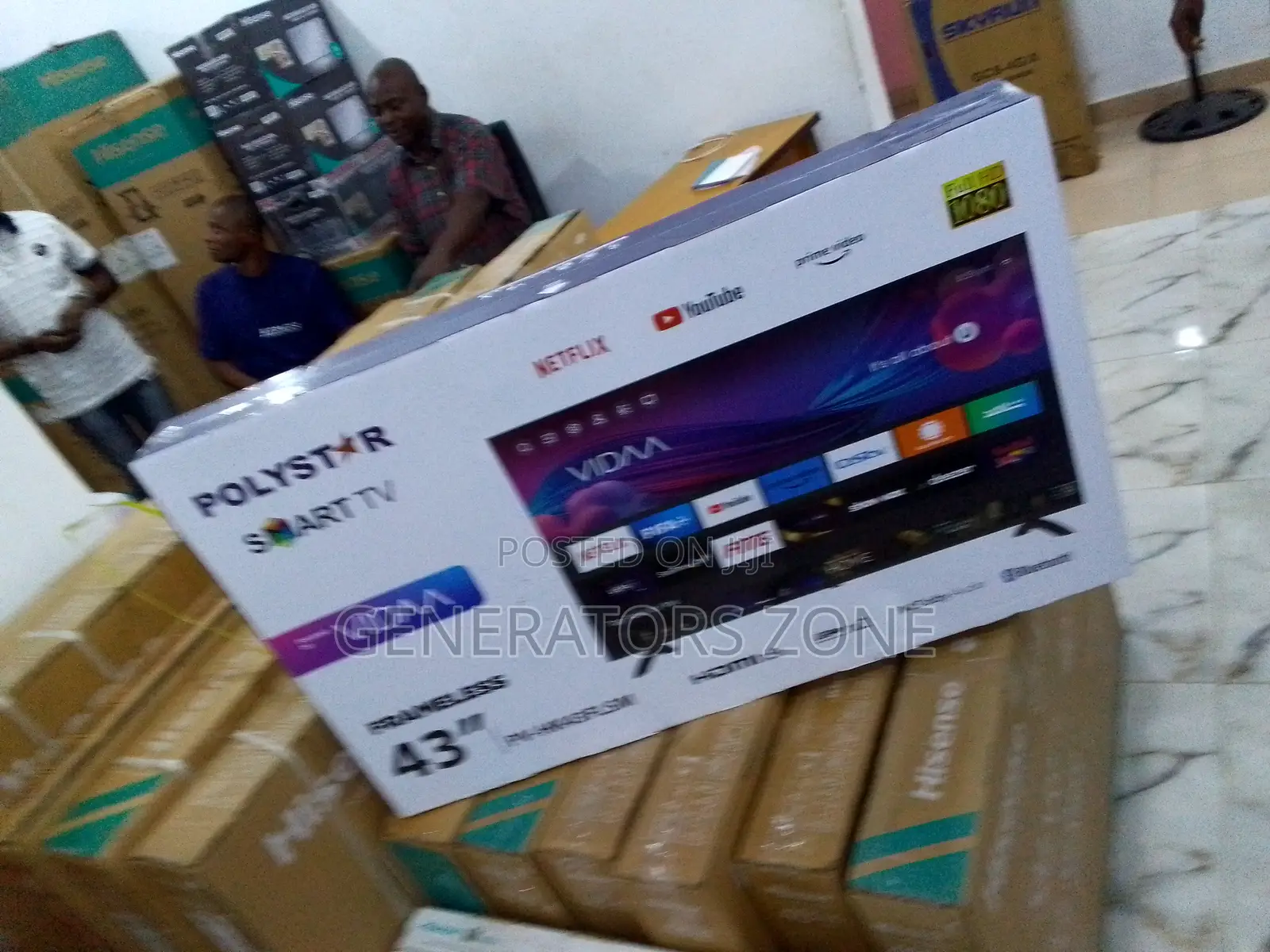 Reliable 43-Inch Polystar Uhd Vidaa Smart TV
