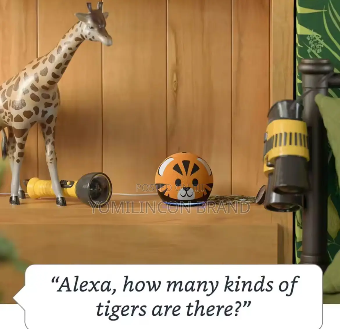 New Echo Dot (4th Gen) Kids Smart Speaker - Tiger