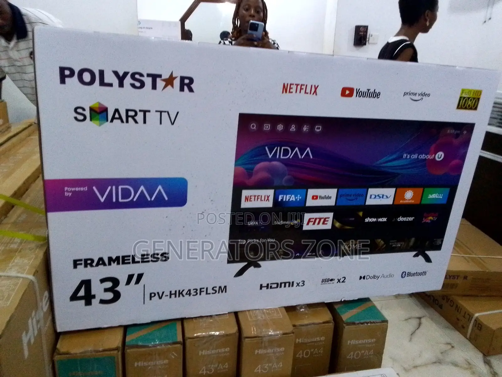 Polystar 43 Inches Smart Strong and Reliable-43 INCH