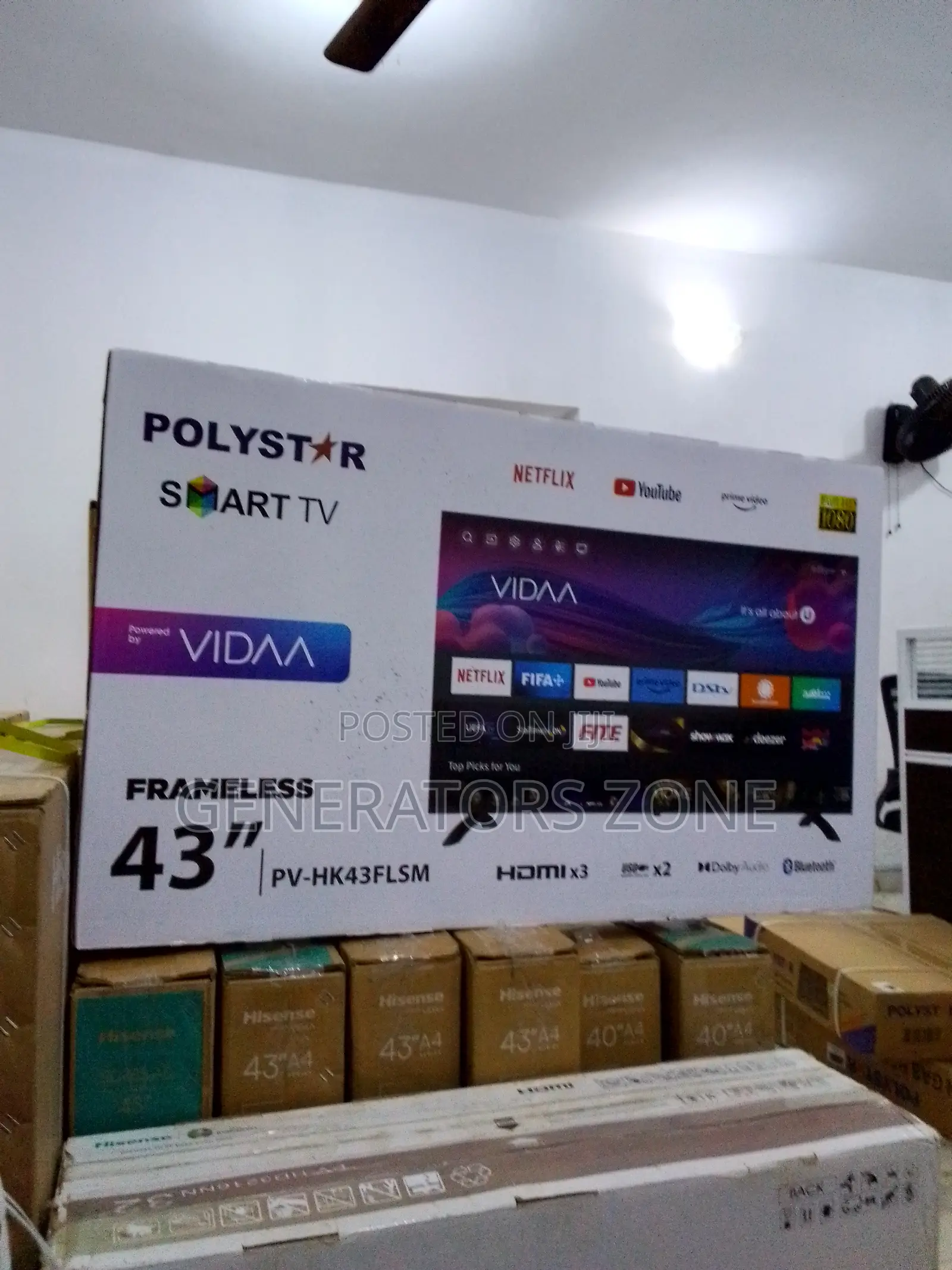 Portable Polystar 43-Inch Smart TV