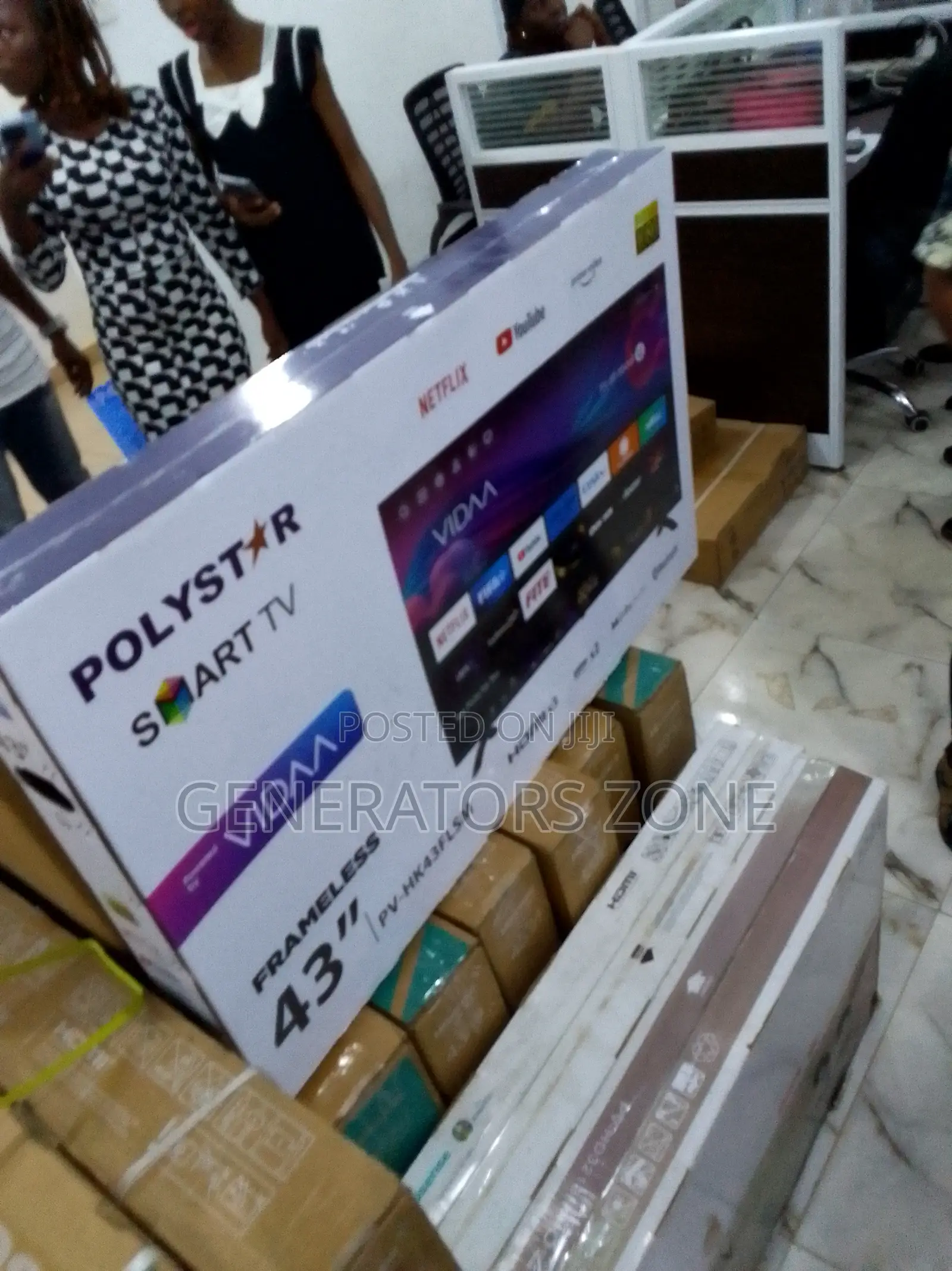 Portable Polystar 43-Inch Smart TV