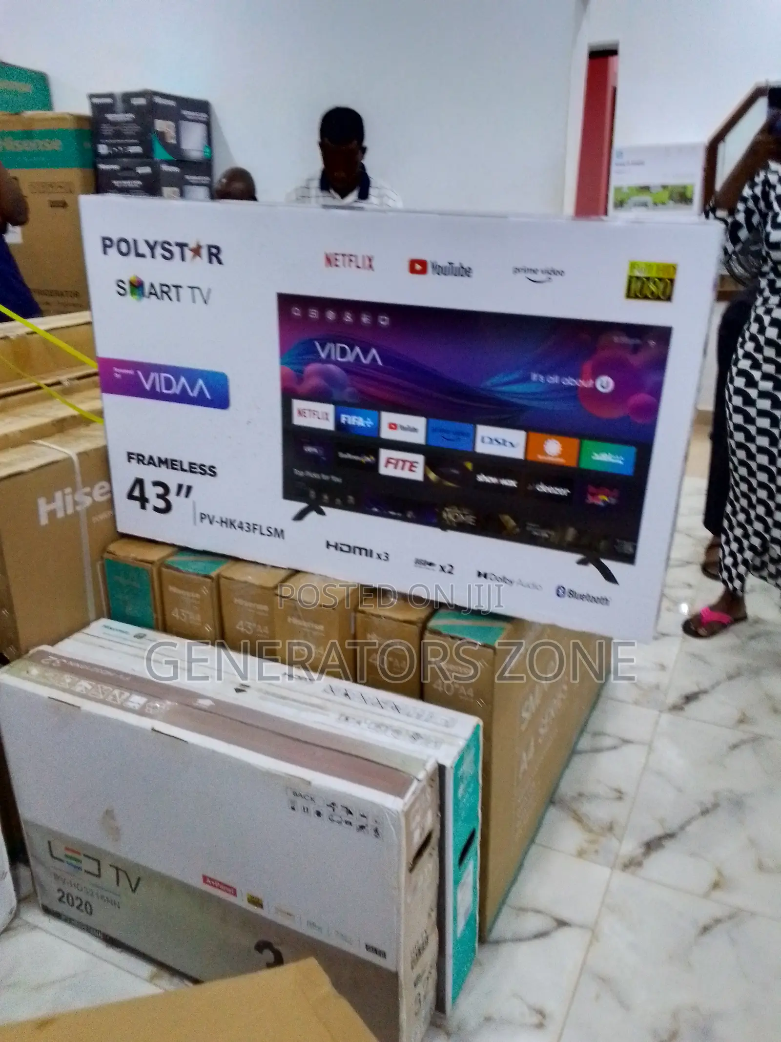 Best Choice 43-Inch Polystar Smart Tv(Pv-Hk43flsm)
