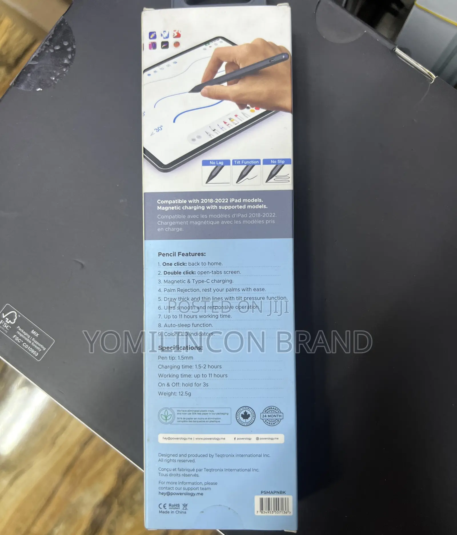 Powerology Transparent Pencil Pro 2018-2022 iPad Models