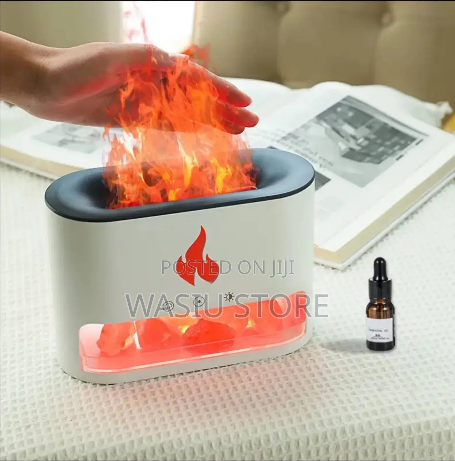 Flame Lamp Aromatherapy Diffuser With Essential Oil