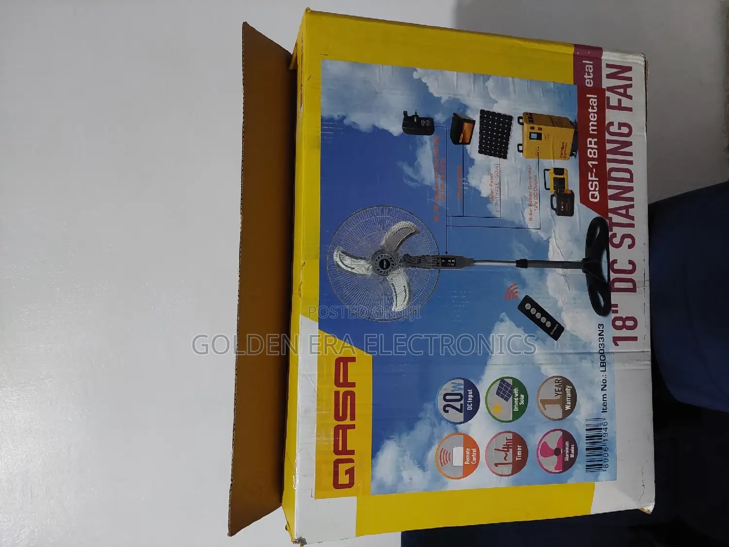 Qasa DC Standing Fan 18inches