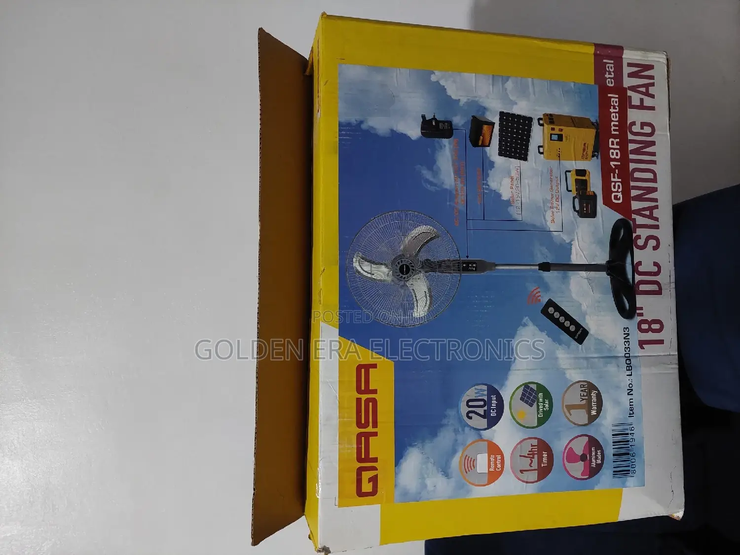 Qasa DC Standing Fan 18inches