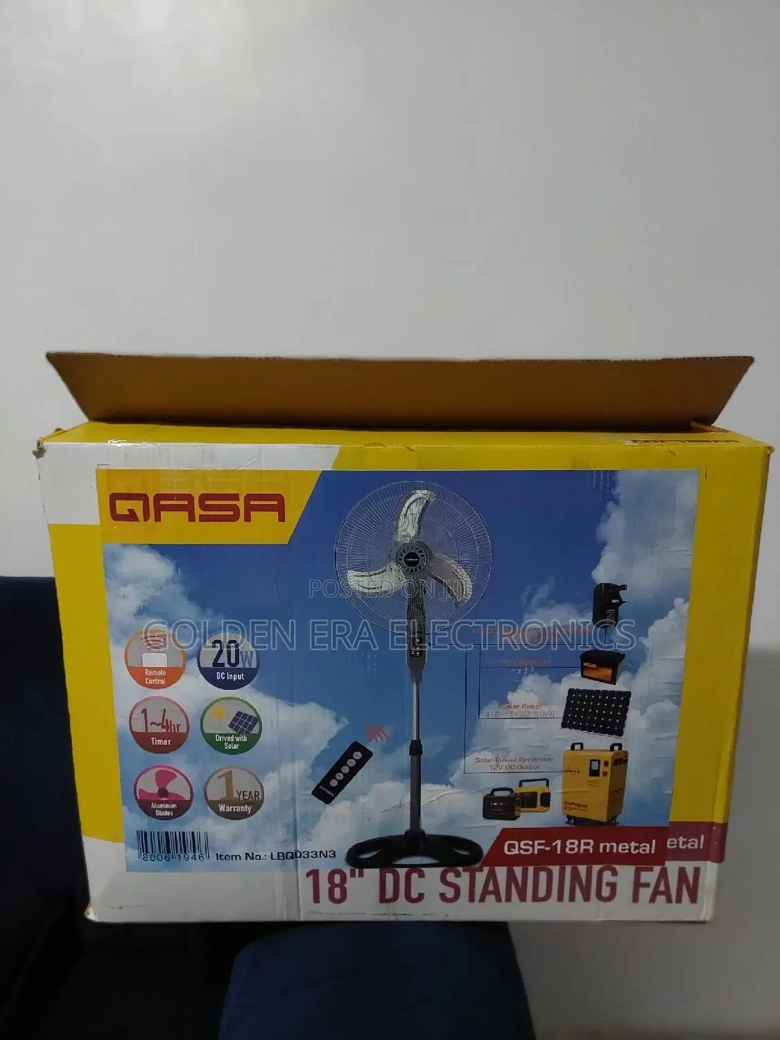 Qasa DC Standing Fan 18inches