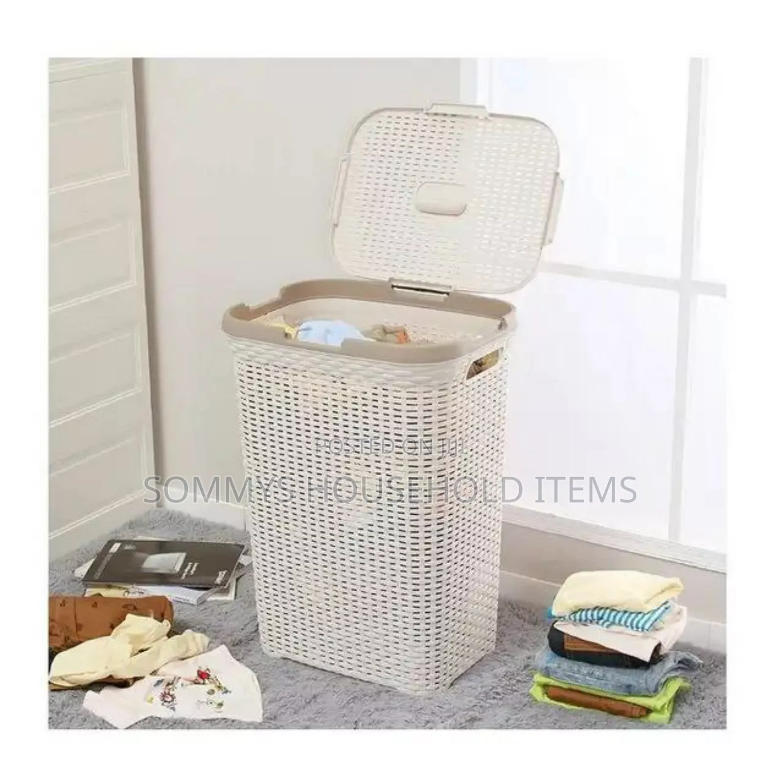 Laundry Basket With Lid Cover