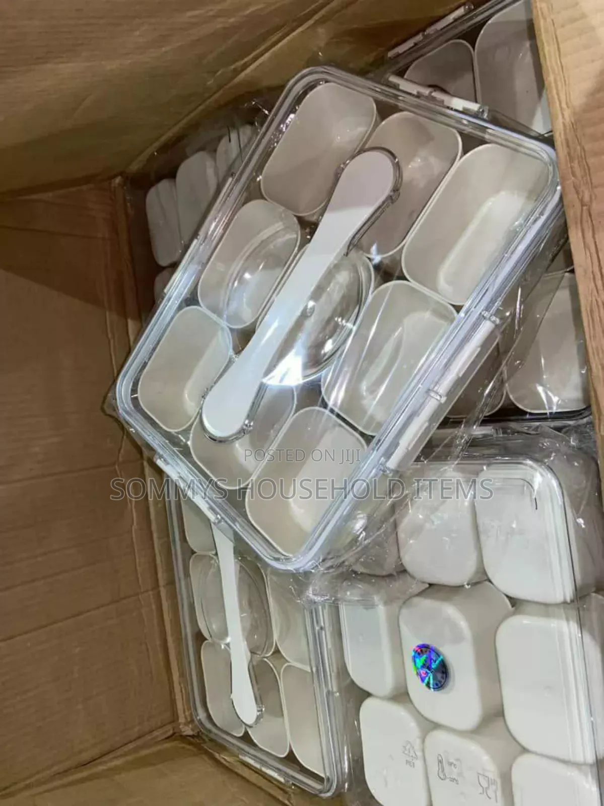 9partition Snacks Box / Storage Container With Lid